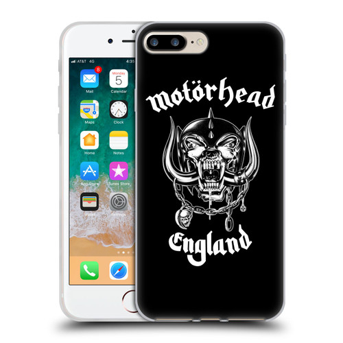 Motorhead Graphics England Soft Gel Case for Apple iPhone 7 Plus / iPhone 8 Plus & MagSafe