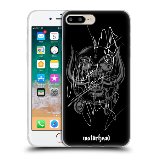 Motorhead Graphics Signatures Soft Gel Case for Apple iPhone 7 Plus / iPhone 8 Plus