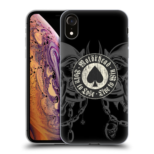 Motorhead Graphics Born To Lose Love To Win Soft Gel Case for Apple iPhone XR