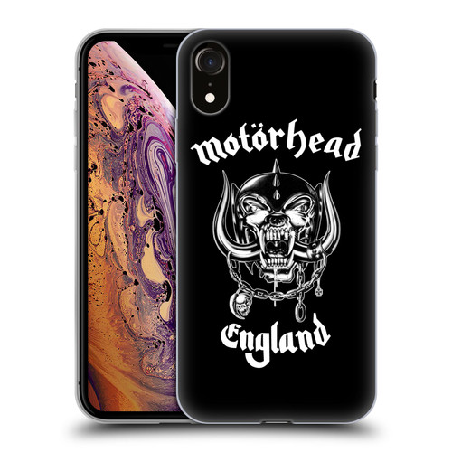 Motorhead Graphics England Soft Gel Case for Apple iPhone XR