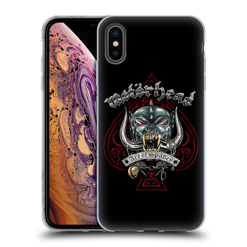 Motorhead Graphics Ace Of Spades Dog Soft Gel Case for Apple iPhone XS Max