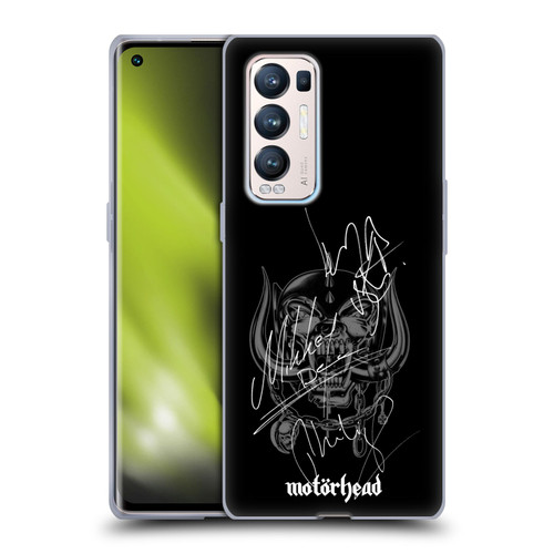 Motorhead Graphics Signatures Soft Gel Case for OPPO Find X3 Neo / Reno5 Pro+ 5G