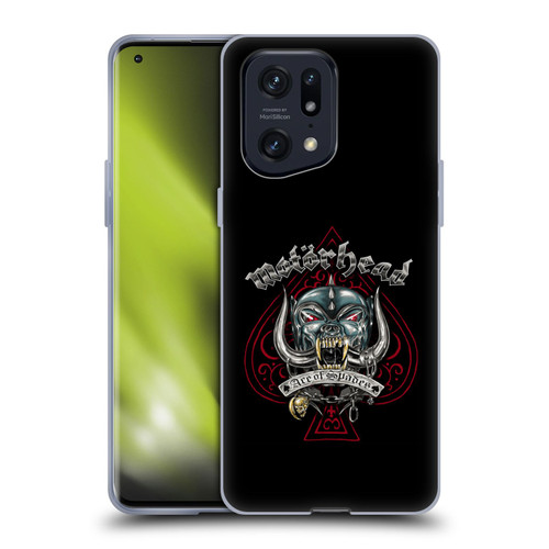 Motorhead Graphics Ace Of Spades Dog Soft Gel Case for OPPO Find X5 Pro