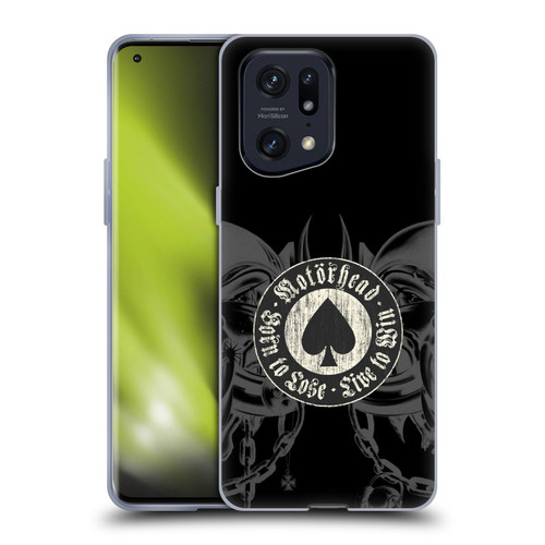 Motorhead Graphics Born To Lose Love To Win Soft Gel Case for OPPO Find X5 Pro