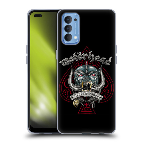Motorhead Graphics Ace Of Spades Dog Soft Gel Case for OPPO Reno 4 5G
