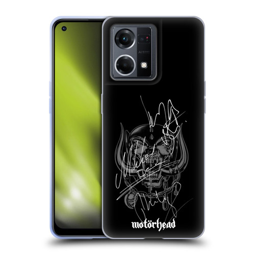 Motorhead Graphics Signatures Soft Gel Case for OPPO Reno8 4G