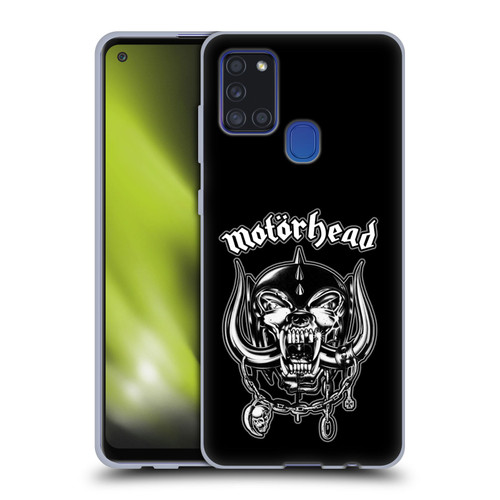 Motorhead Graphics Silver War Pig Soft Gel Case for Samsung Galaxy A21s (2020)