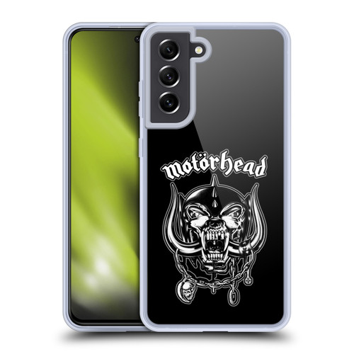 Motorhead Graphics Silver War Pig Soft Gel Case for Samsung Galaxy S21 FE 5G & MagSafe