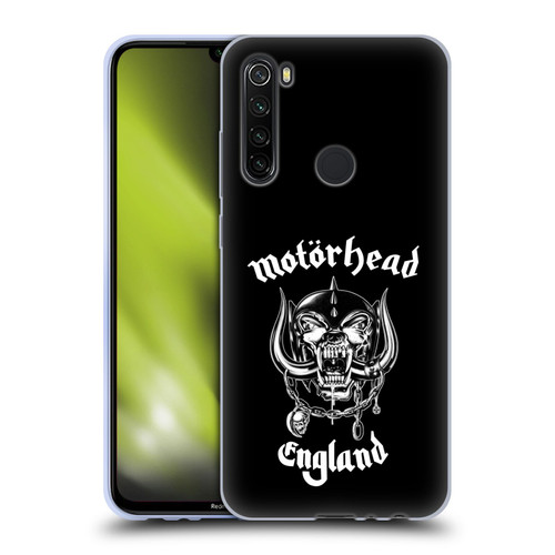 Motorhead Graphics England Soft Gel Case for Xiaomi Redmi Note 8T