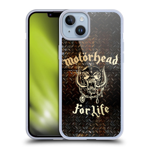 Motorhead Key Art For Life Soft Gel Case for Apple iPhone 14 Plus