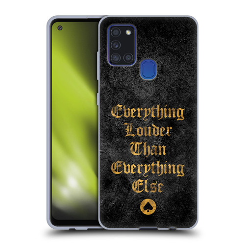 Motorhead Key Art Everything Louder Soft Gel Case for Samsung Galaxy A21s (2020)