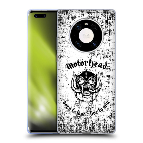 Motorhead Logo Born To Lose Live To Win Soft Gel Case for Huawei Mate 40 Pro 5G