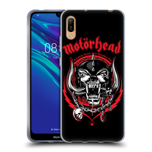 Motorhead Logo Everything Louder Than Everything Else Soft Gel Case for Huawei Y6 Pro (2019)