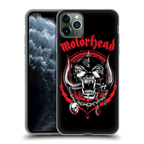 Motorhead Logo Everything Louder Than Everything Else Soft Gel Case for Apple iPhone 11 Pro Max