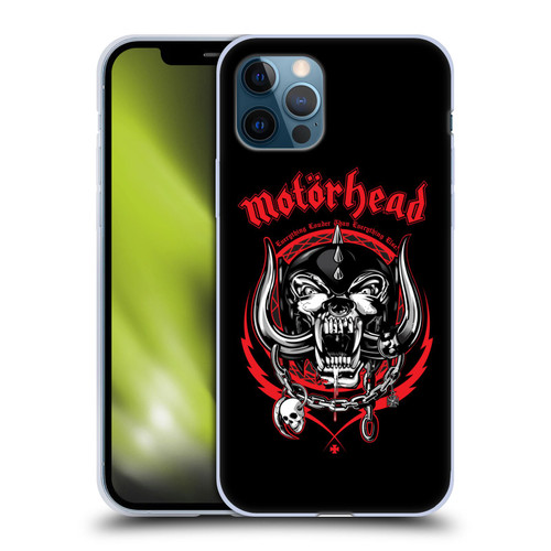 Motorhead Logo Everything Louder Than Everything Else Soft Gel Case for Apple iPhone 12 / iPhone 12 Pro