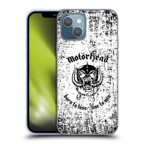 Motorhead Logo Born To Lose Live To Win Soft Gel Case for Apple iPhone 13