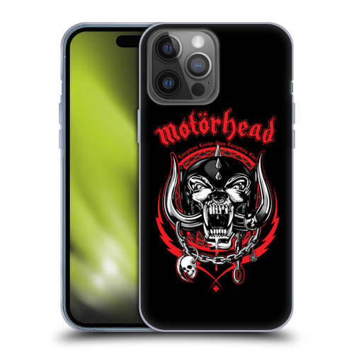 Motorhead Logo Everything Louder Than Everything Else Soft Gel Case for Apple iPhone 14 Pro Max