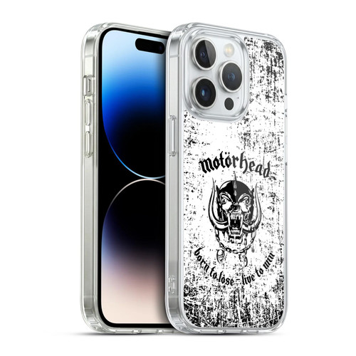 Motorhead Logo Born To Lose Live To Win Soft Gel Case for Apple iPhone 14 Pro & MagSafe