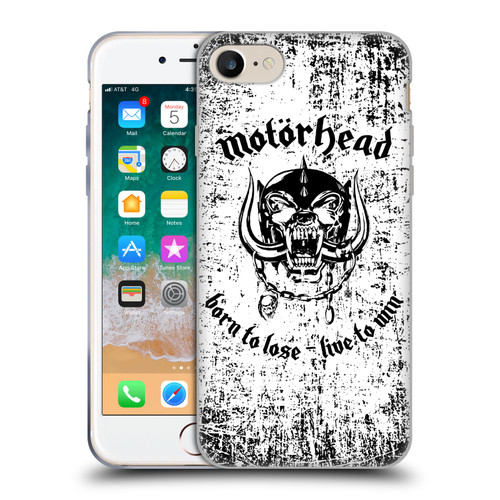 Motorhead Logo Born To Lose Live To Win Soft Gel Case for Apple iPhone 7 / 8 / SE 2020 & 2022