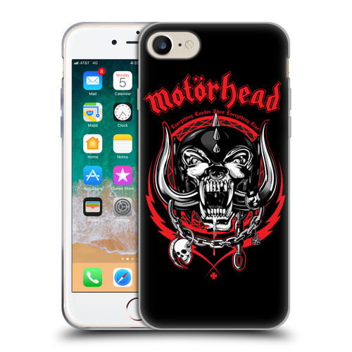 Motorhead Logo Everything Louder Than Everything Else Soft Gel Case for Apple iPhone 7 / 8 / SE 2020 & 2022