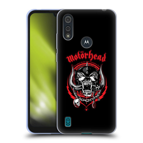 Motorhead Logo Everything Louder Than Everything Else Soft Gel Case for Motorola Moto E6s (2020)