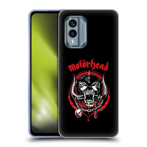 Motorhead Logo Everything Louder Than Everything Else Soft Gel Case for Nokia X30