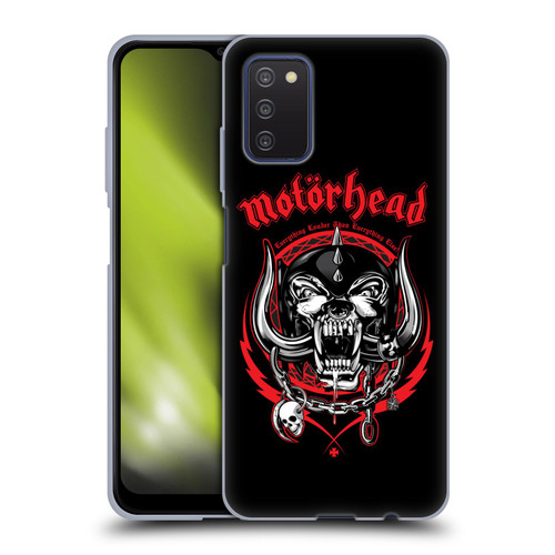 Motorhead Logo Everything Louder Than Everything Else Soft Gel Case for Samsung Galaxy A03s (2021)
