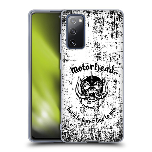 Motorhead Logo Born To Lose Live To Win Soft Gel Case for Samsung Galaxy S20 FE / 5G
