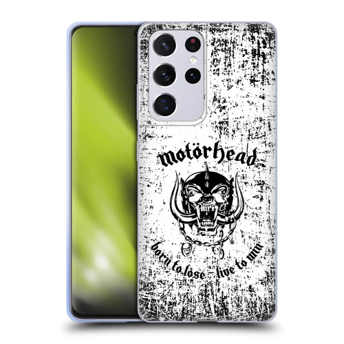 Motorhead Logo Born To Lose Live To Win Soft Gel Case for Samsung Galaxy S21 Ultra 5G