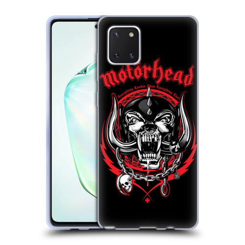 Motorhead Logo Everything Louder Than Everything Else Soft Gel Case for Samsung Galaxy Note10 Lite