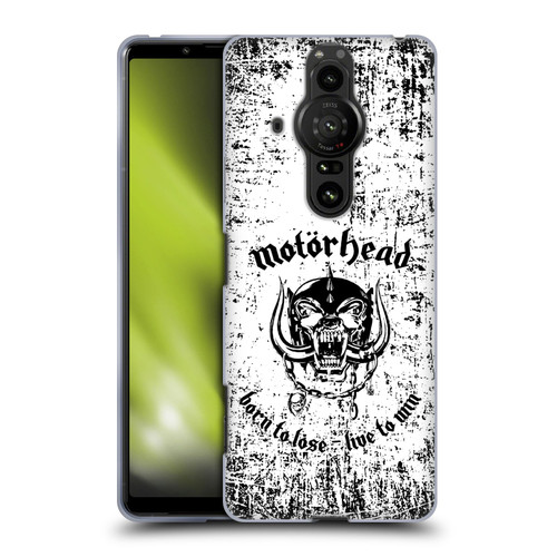 Motorhead Logo Born To Lose Live To Win Soft Gel Case for Sony Xperia Pro-I