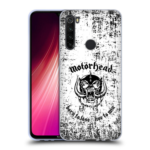 Motorhead Logo Born To Lose Live To Win Soft Gel Case for Xiaomi Redmi Note 8T