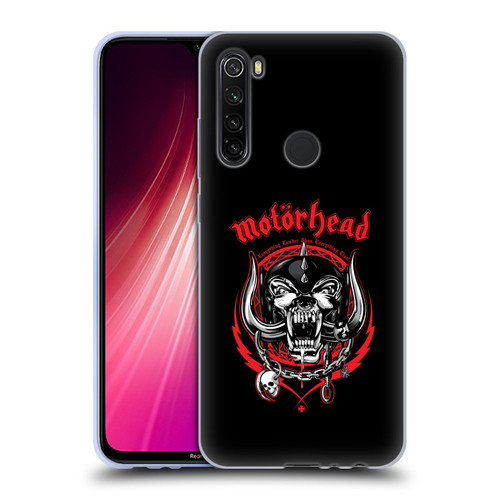 Motorhead Logo Everything Louder Than Everything Else Soft Gel Case for Xiaomi Redmi Note 8T