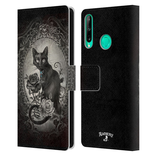 Alchemy Gothic Cats Paracelsus Leather Book Wallet Case Cover For Huawei P40 lite E
