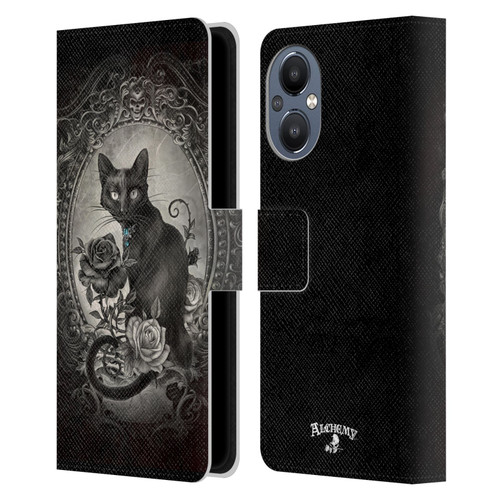Alchemy Gothic Cats Paracelsus Leather Book Wallet Case Cover For OnePlus Nord N20 5G