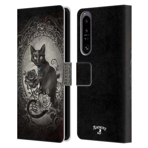 Alchemy Gothic Cats Paracelsus Leather Book Wallet Case Cover For Sony Xperia 1 IV