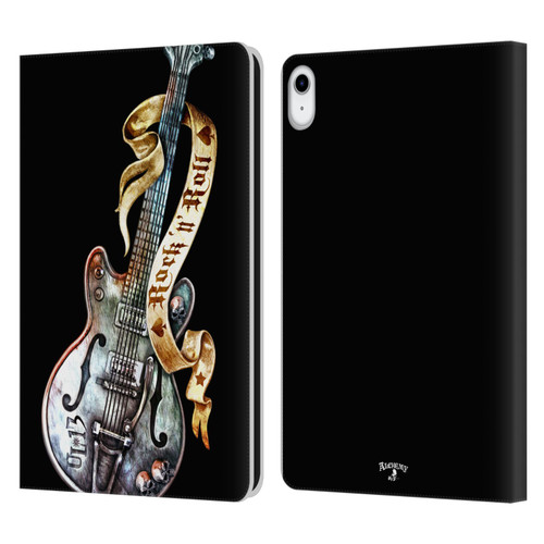 Alchemy Gothic Illustration Rock'it 56 Guitar Leather Book Wallet Case Cover For Apple iPad 10.9 (2022)