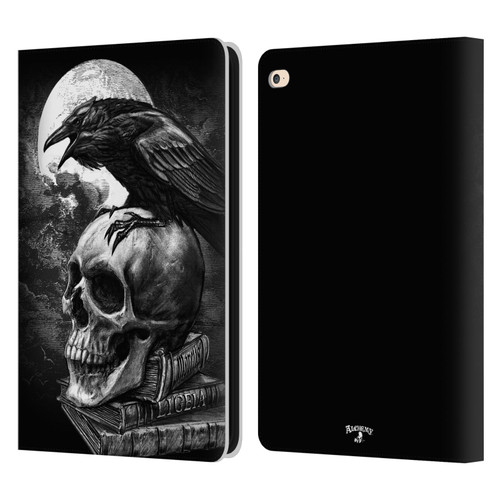 Alchemy Gothic Wing Poe's Raven Leather Book Wallet Case Cover For Apple iPad Air 2 (2014)