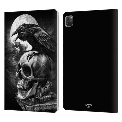 Alchemy Gothic Wing Poe's Raven Leather Book Wallet Case Cover For Apple iPad Pro 11 2020 / 2021 / 2022