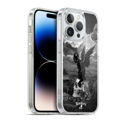 Alchemy Gothic Cats Nine Lives Of Poe Skull Soft Gel Case for Apple iPhone 13 Pro