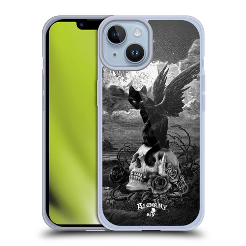 Alchemy Gothic Cats Nine Lives Of Poe Skull Soft Gel Case for Apple iPhone 14