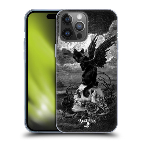 Alchemy Gothic Cats Nine Lives Of Poe Skull Soft Gel Case for Apple iPhone 14 Pro Max