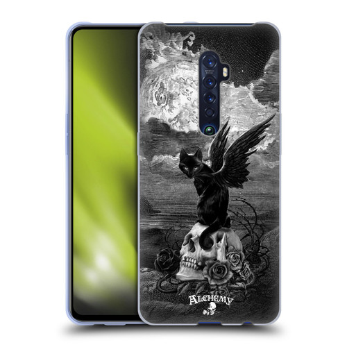 Alchemy Gothic Cats Nine Lives Of Poe Skull Soft Gel Case for OPPO Reno 2