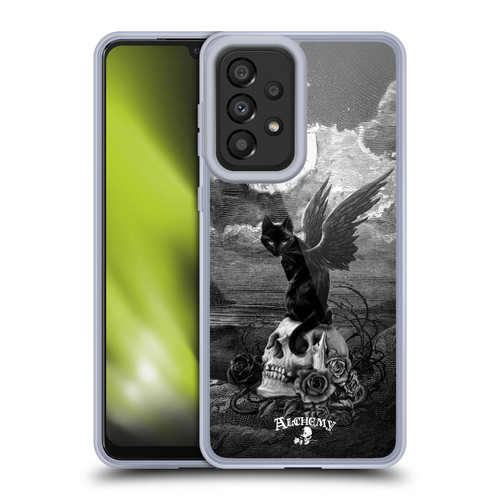 Alchemy Gothic Cats Nine Lives Of Poe Skull Soft Gel Case for Samsung Galaxy A33 5G (2022)