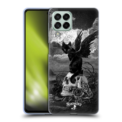 Alchemy Gothic Cats Nine Lives Of Poe Skull Soft Gel Case for Samsung Galaxy M53 (2022)