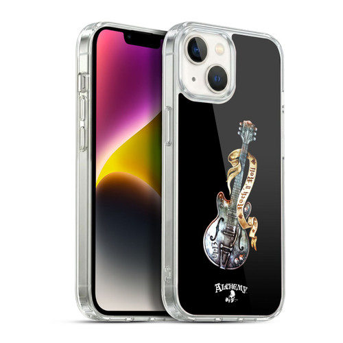 Alchemy Gothic Illustration Rock'it 56 Guitar Soft Gel Case for Apple iPhone 14