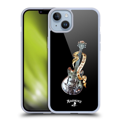 Alchemy Gothic Illustration Rock'it 56 Guitar Soft Gel Case for Apple iPhone 14 Plus