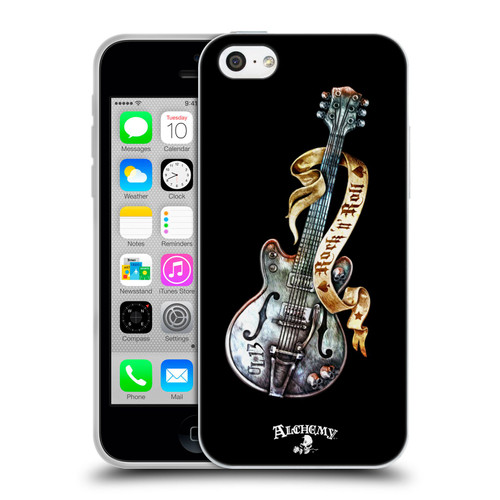 Alchemy Gothic Illustration Rock'it 56 Guitar Soft Gel Case for Apple iPhone 5c