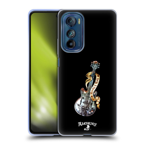 Alchemy Gothic Illustration Rock'it 56 Guitar Soft Gel Case for Motorola Edge 30