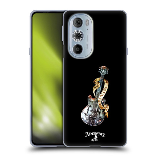 Alchemy Gothic Illustration Rock'it 56 Guitar Soft Gel Case for Motorola Edge X30
